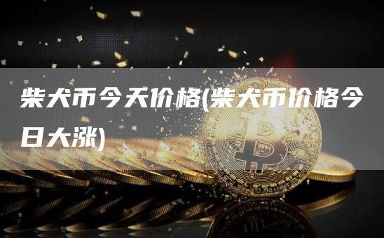 柴犬币今天价格 - 柴犬币价格今日大涨